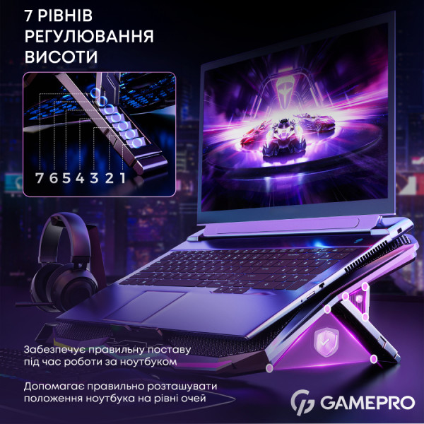 Фото - Подставка под ноутбук охлаждающая GamePro CP680