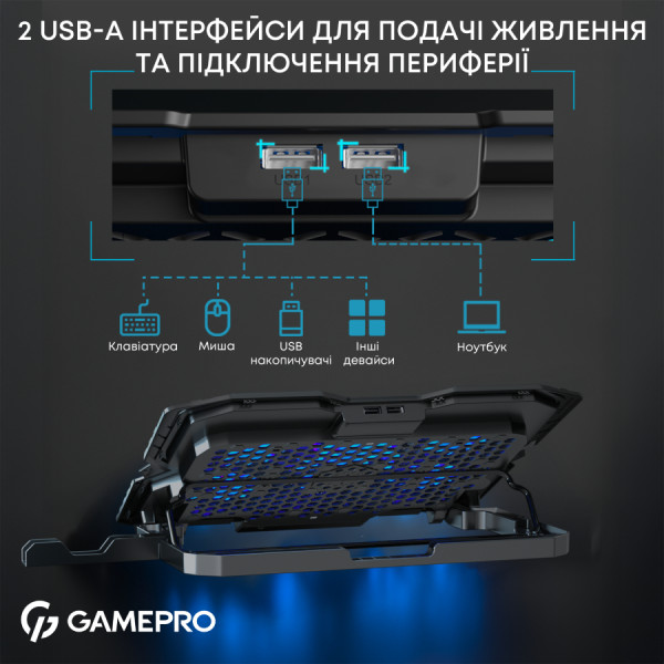Фото - Подставка под ноутбук охлаждающая GamePro CP560