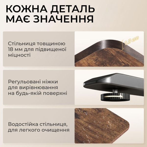 Фото - Стол с электрорегулировкой высоты Sihoo D03 1400x700 мм Walnut/Black (D03-104/D03-108)