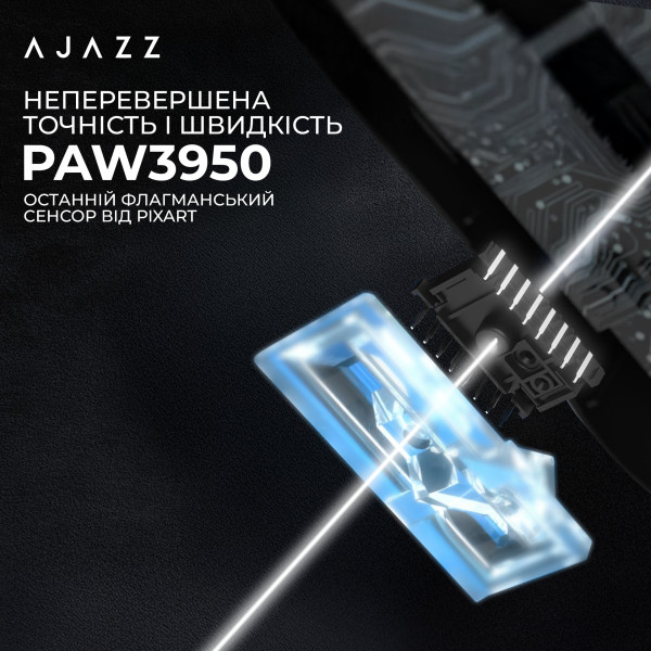 Фото - Миша бездротова ігрова Ajazz AJ159 APEX Black (AJM159-A-B)
