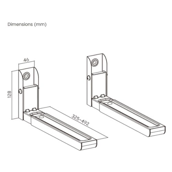 Фото - Кронштейн для НВЧ ITECHmount MB-5 B