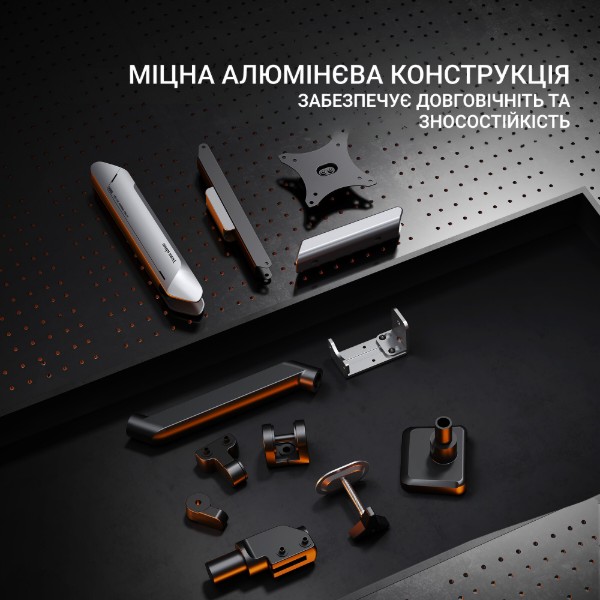 Фото - Крепление настольное Anda Seat Stealth PRO II White&Gray (AD-W-A9-1S-FW)