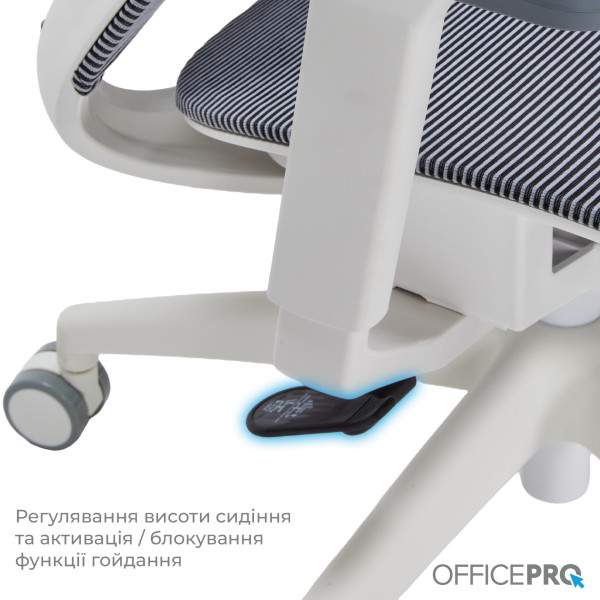 Фото - Крісло офісне OfficePro Balance (OC620-W-DG-DG) White/Dark Gray