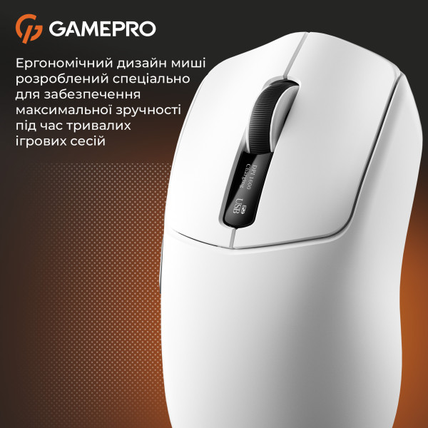Фото - Миша бездротова ігрова GamePro Genesis Ranker Wireless White (GM012W)