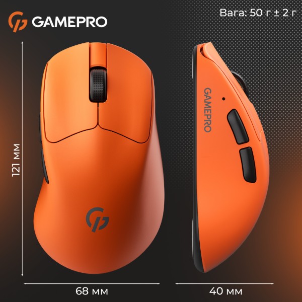 Фото - Мышь беспроводная игровая GamePro Genesis Avenger Wireless Orange (GM096O)