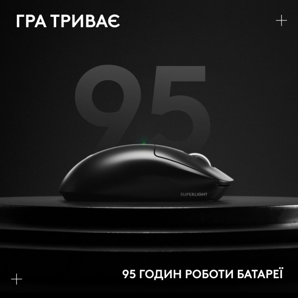 Фото - Мышь беспроводная игровая Logitech G Pro X Superlight 2 LightSpeed Black (910-006630)