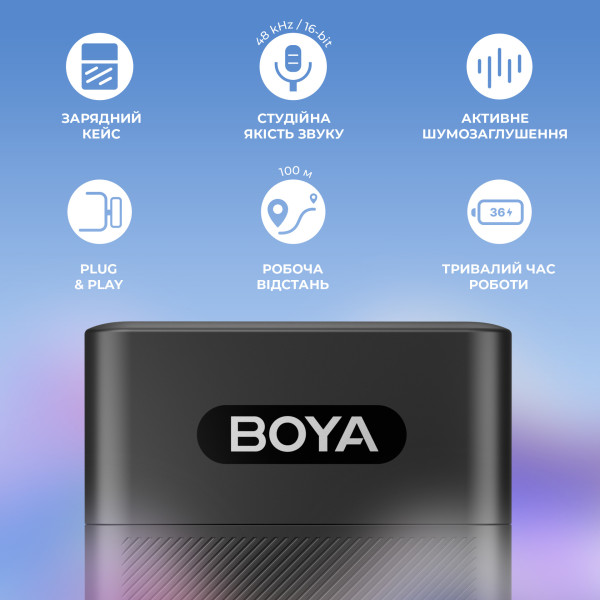 Фото - Микрофон для смартфона Boya BY-V30 Type-C Black