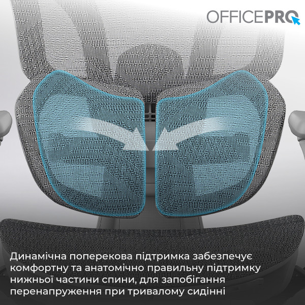 Фото - Кресло офисное OfficePro Elite Grey (OC950G)