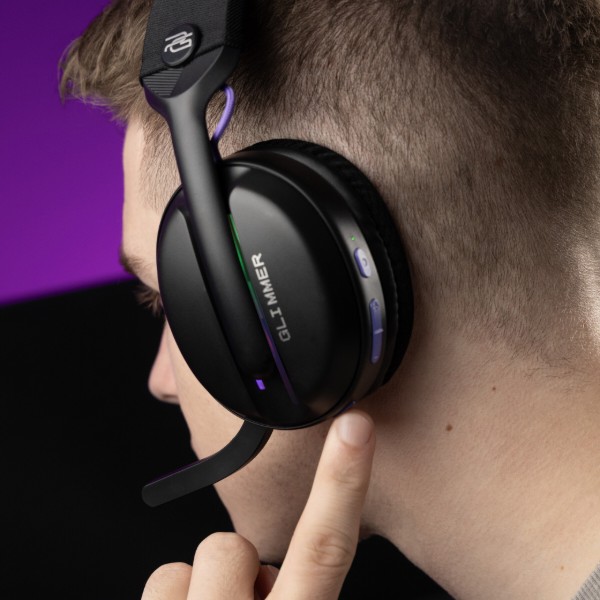 Фото - Гарнітура бездротова ігрова Proove Gaming Glimmer (APP) Black/Purple (WHGL00022016)