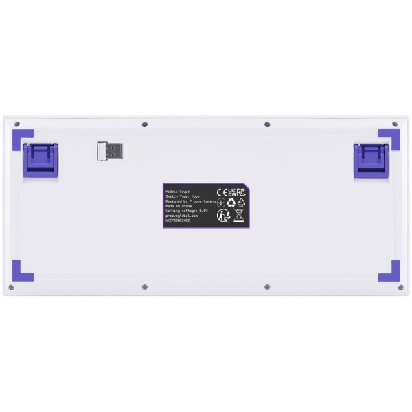 Фото - Клавиатура беспроводная игровая Proove Gaming Coupe (Ukraine Layout) white/purple (WKCP00022404)