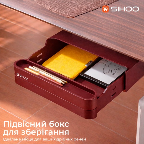 Фото - Стіл з електрорегулюванням висоти Sihoo D07 1.8m Walnut/Black (D07A-101/D07J-101-AB/DO7-P)