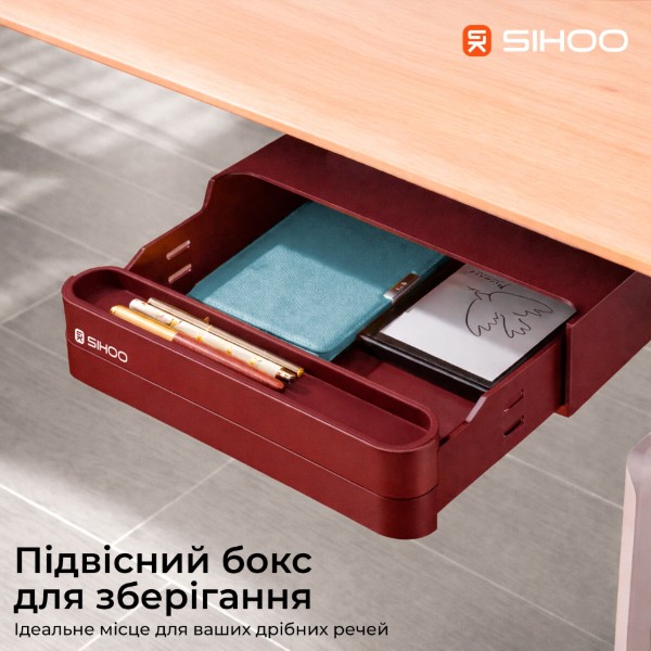 Фото - Стол с электрорегулировкой высоты Sihoo D07 1.6m Walnut/Black (D07B-101/D07J-101-AB)