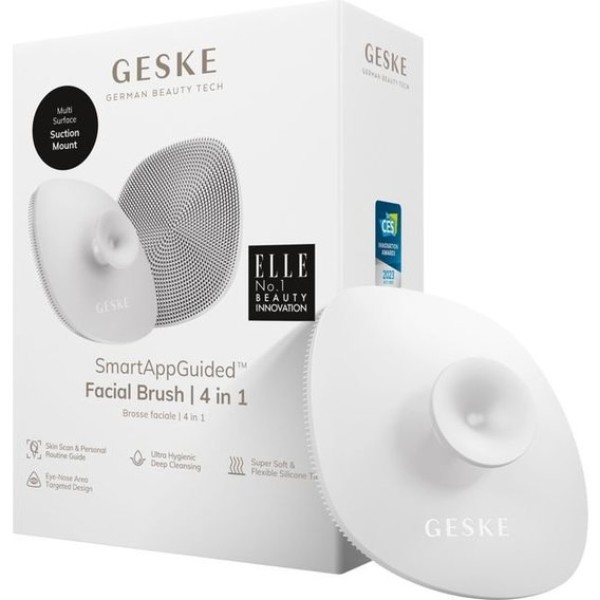 Фото - Щітка для чищення обличчя GESKE Facial Brush 4 в 1 білий з тримачем (GK000038WH01)