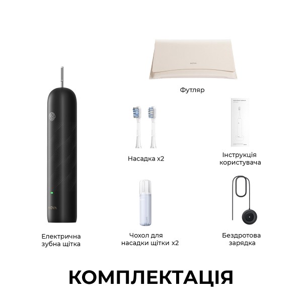 Фото - Зубная щетка электрическая Mova Fresh Pro Black (ATB15A-BK)