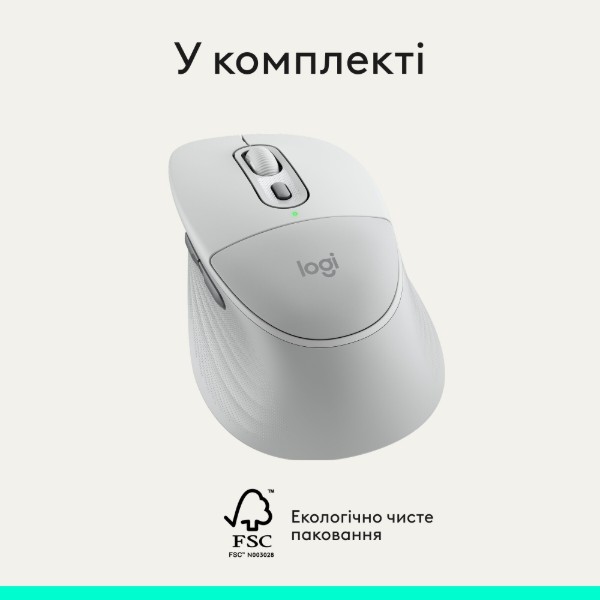 Фото - Миша бездротова Logitech Signature Comfort Plus M850L Off-White (910-007716)