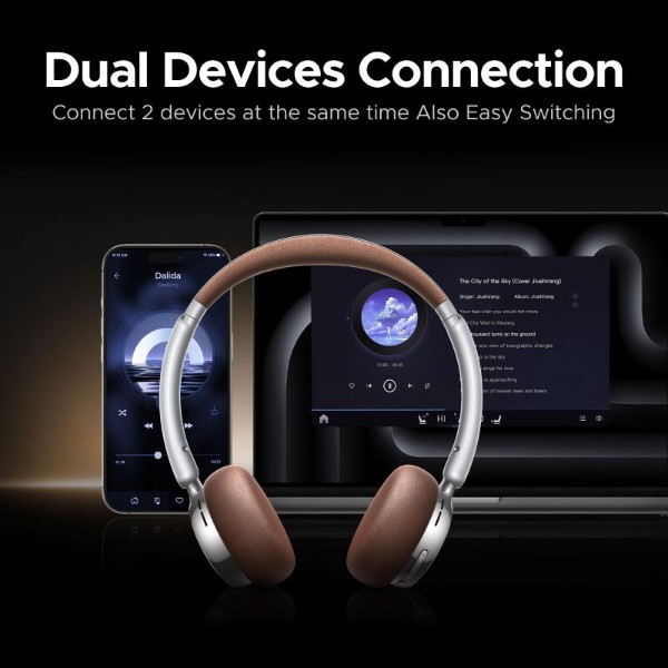 Фото - Навушники накладні бездротові UGREEN HP207 Studio Plus Active Noise Cancelling Matte Black (75630)