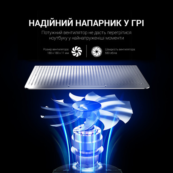 Фото - Підставка під ноутбук охолоджуюча OfficePro CP500S Silver