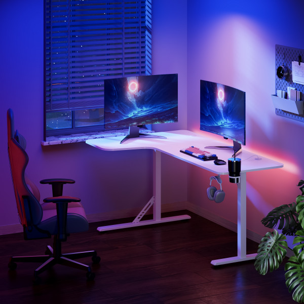 Фото - Стіл комп'ютерний GamePro GDC216W White