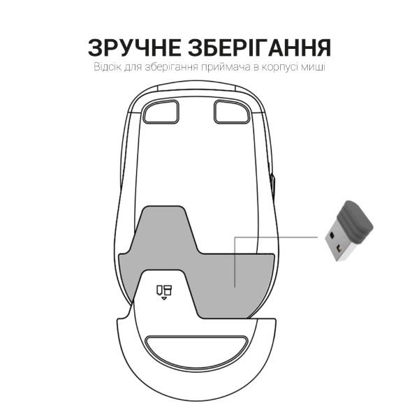 Фото - Мышь беспроводная OfficePro M183 Black