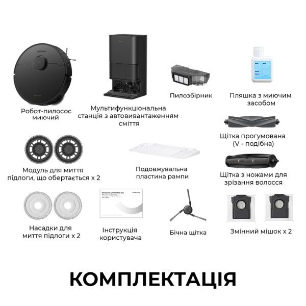 Фото - Робот-пылесос моющий Dreame Bot L40 Ultra CE Black (RLD52SE-Bl)