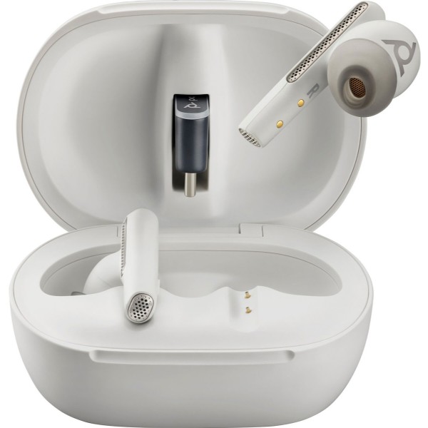 Фото - Навушники вкладиші бездротові TWS Poly Voyager Free 60+ Earbuds + BT700C + TSCHC White (7Y8G6AA)