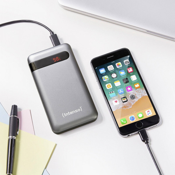 Фото - Батарея мобільна Intenso 10000 mAh 3 A USB-C 
Grey (7332330)