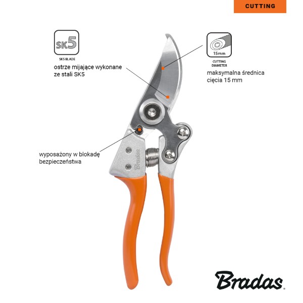 Фото - Секатор BRADAS V-SERIES SK5 (KT-V1023)