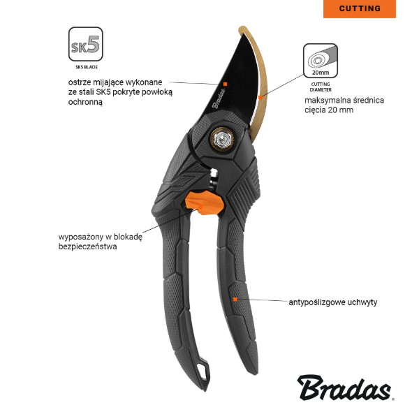 Фото - Секатор BRADAS SK5, V-SERIES (KT-V1028)