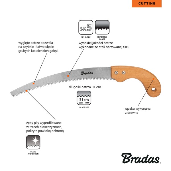 Фото - Ножовка BRADAS V-SERIES WOOD (KT-V1401)