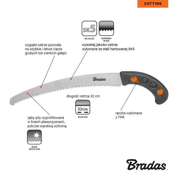 Фото - Ножівка BRADAS V-Series Gride 42 см (KT-V1404)