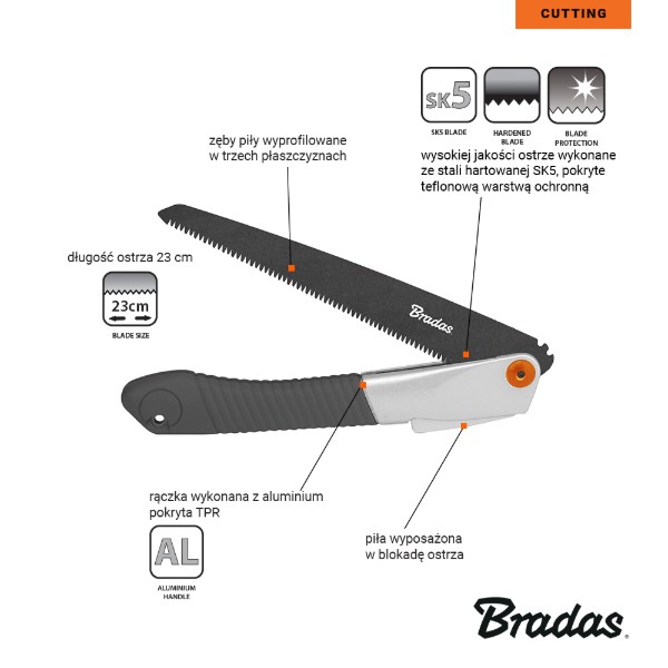 Фото - Ножовка BRADAS V-SERIES RAZOR Teflon (KT-V1422)