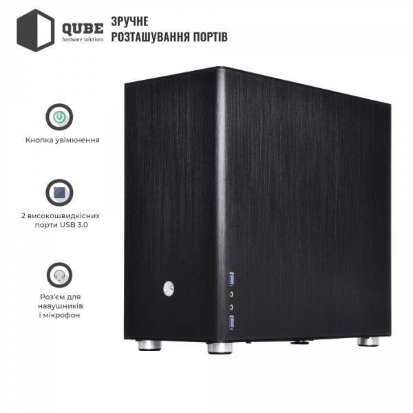 Фото - Корпус QUBE V9 Aluminum Black (QBV9M_WBNU3)