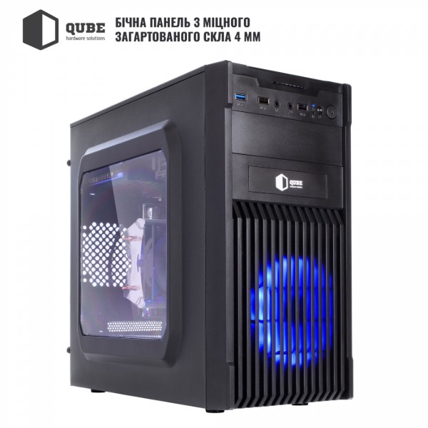 Фото - Системный блок QUBE QB i7 12700F GT 1030 2GB 1641 (i712700FGT10302GB1641)