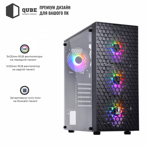Фото - Мікропошкодження - Корпус QUBE CARNIVAL Black (CARNIVAL_FCNU3)