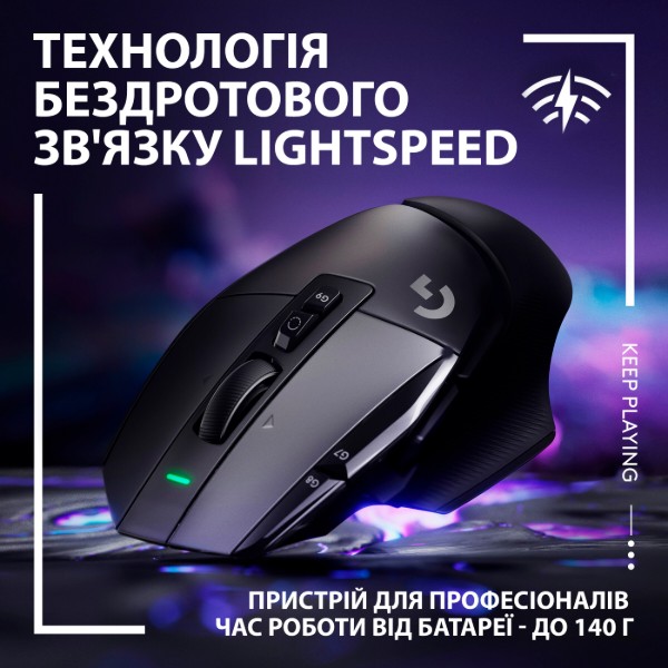 Фото - Миша бездротова ігрова Logitech G502 X Plus Wireless Black (910-006162)