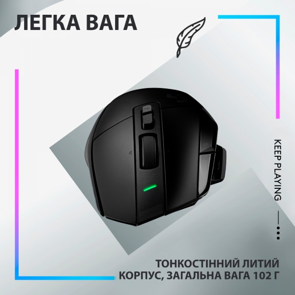 Фото - Миша бездротова ігрова Logitech G502 X Plus Wireless Black (910-006162)
