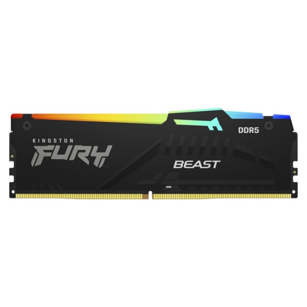 Фото - Пам'ять DDR Kingston Fury Beast RGB DDR5-5200 64Gb (2x32Gb) CL40-40-40 1.25V XMP (KF552C40BBAK2-64)