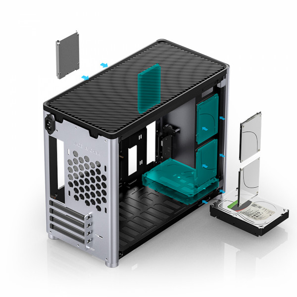 Фото - Корпус Jonsbo D30 Aluminum Silver