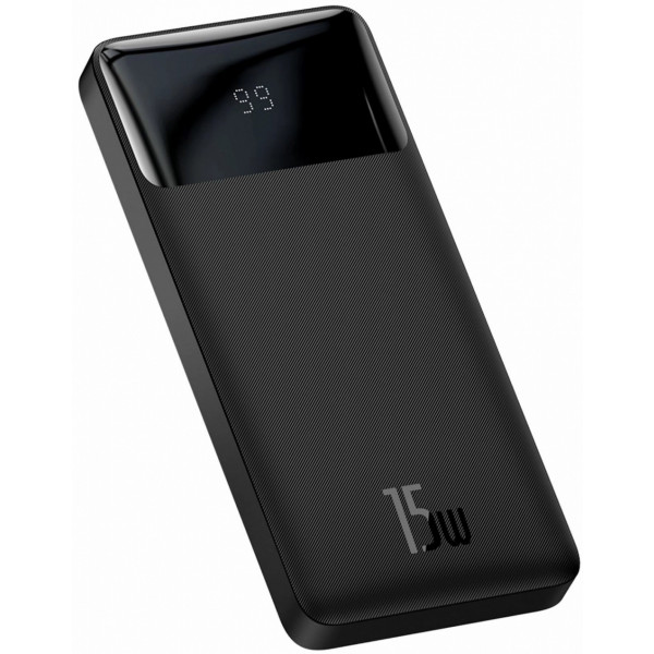 Фото - Батарея мобільна Baseus Bipow 10000mAh 2xUSB+Typ C 15W USB to Micro USB (PPBD050001)