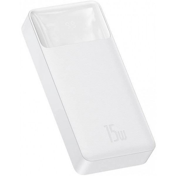 Фото - Батарея мобільна Baseus Bipow 20000mAh 2xUSB+Typ C 15W USB to Micro USB (PPBD050102)