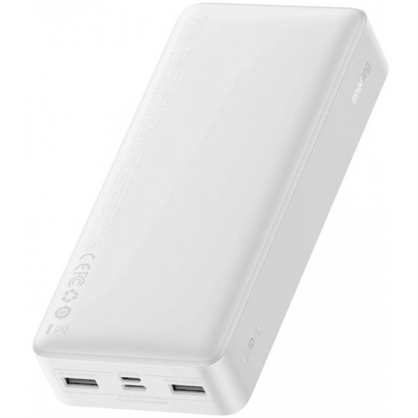 Фото - Батарея мобільна Baseus Bipow 20000mAh 2xUSB+Typ C 15W USB to Micro USB (PPBD050102)