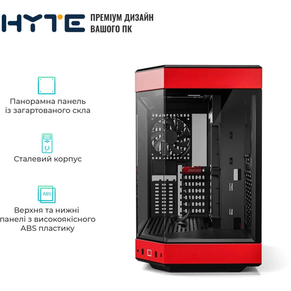 Фото - Корпус Hyte Y60 Black-Red (CS-HYTE-Y60-BR)