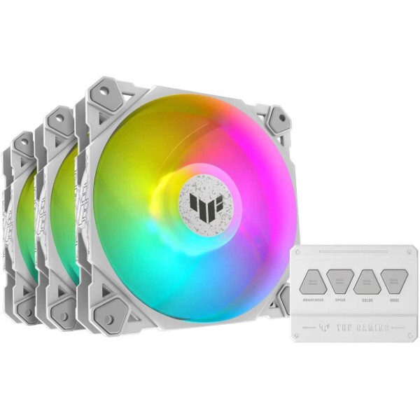 Фото - Корпусный вентилятор Asus TUF GAMING TF120 ARGB 3IN1 White