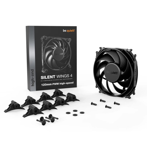 Фото - Корпусний вентилятор Be quiet! Silent Wings 4 120mm PWM high-speed (BL094)