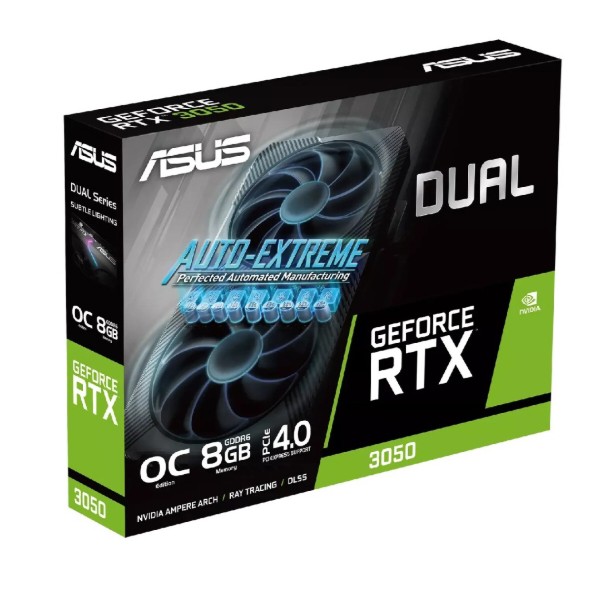 Фото - Відеокарта Asus Nvidia GeForce (DUAL-RTX3050-O8G-V2)