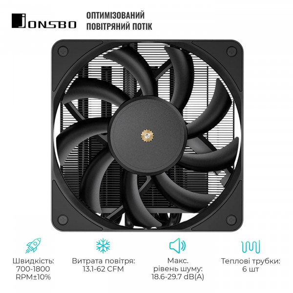 Фото - Процессорный кулер Jonsbo HX6200D Black