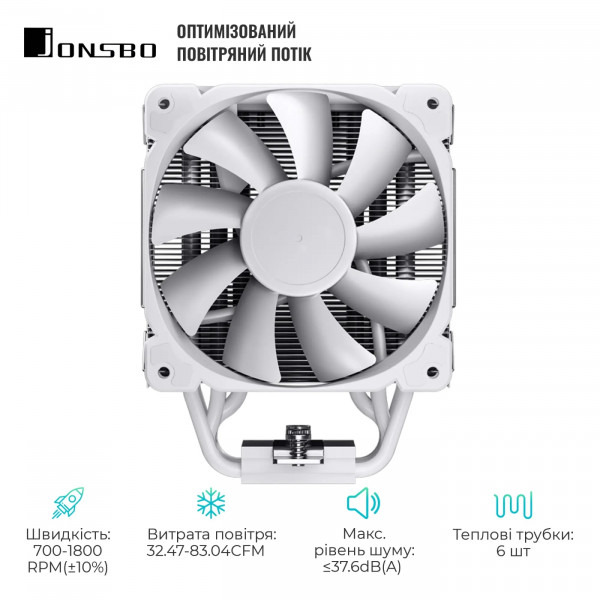 Фото - Процессорный кулер Jonsbo HX6240 White