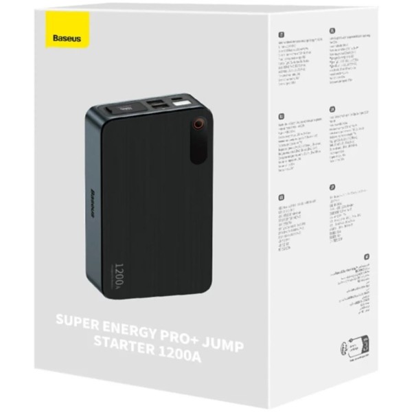 Фото - Пускозарядное устройство Baseus Super Energy Pro+ 1200A Black (C00245700111-00)