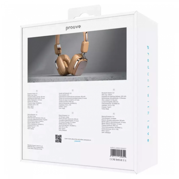 Фото - Навушники накладні бездротові Proove 70's Classic II (HPCL20010007)