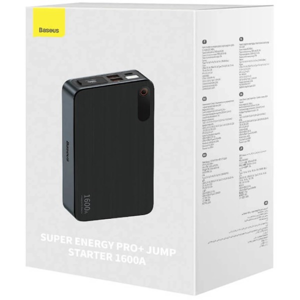 Фото - Пускозарядное устройство Baseus Super Energy Pro+ Jump Starter 1600A Black (CGNL070001)
